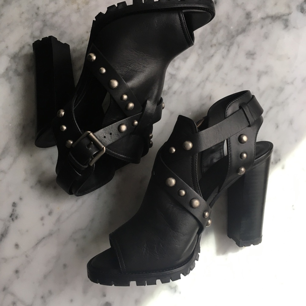 Polo Ralph Lauren Moto Chunky Heel